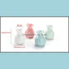 Vases Décor à la maison jardin Mini céramique Vase fleur sèche décoration blanc bleu Pot en céramique fleurs panier décorations nordiques livraison directe 20