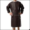 Aprons Home Textiles Garden Ll Leather Long Sleeve Cooking Baking Waterproof Oil-Proof Kitchen Restaurant For Wom Ot8Ym