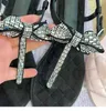 패션 여성 샌들 Shinestone Bowtie 2022 New Flip Flops 우아한 캐주얼 한 여름 신발