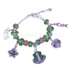 AkA Rose Vert Or Charms Bracelet Alpha Kap Alpha Sorority Or Bijoux Perles Bracelet Bracelet