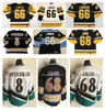 CCM Lemieux Penguins Hockey Jersey Jaromir Jagr Capitals 8 Alex Ovechkin Zwart Witte Size M-XXXL