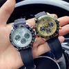 uxury watch Date Gmt Popular business trend full-automatic Green Water Ghost mechanical male and female students waterproof luminous ditongna hollow out