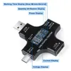 Power Tester Multifunktionsmätare USB Detector Digital Display Ammeter Voltmeter Aktuell mätarhuvud