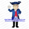 Costume de poupée de mascotte Patriot Gentleman Gentry Knight Earl Count Mascot Costume Costume de personnage de dessin animé adulte Cérémonie de clôture Department Store