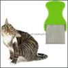 Pet Hair Comb Cat Dog Puppy Grooming Steel صغير ناعم مسنن مسنن جديد للمصنع احترافي تسليم تسليم 2021 STACK Elexdies Supplie