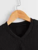 Toddler Boys V Neck Color Block Sweatshirt SHE