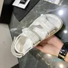 2022- Luxury Designer Women's Flat sandals Crystal Calf leather quilted Platform Casual shoes size 35-41 W5252