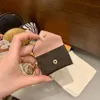 Modenyckelringar för kvinnor Mini Plånbok med dragkedja Myntväska Bälte Charm Nyckelpåse Pochette Tillbehör