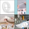 Monster Tape Waterproof Wall Stickers Other Building Supplies Reusable Heat Resistant Bathroom Home Decoration Tapes Transparent Double Side