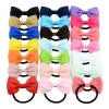 Solid color children's bow cute hair circle baby hair accessories same