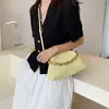 Luksusowy łańcuch torebki i designerka torebki na ramię dla kobiet wysokiej jakości skórzana chmura zielona torba krzyżowa Torba Hobos