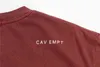 Men's T-shirts Washed Batik Burgundy Cav Empt Best Quality Cavempt Ce Pure cotton high quality