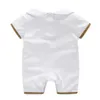 Algodão crianças recém-nascido roupas de bebê conjunto infantil jumpsuits da criança + chapéu e babetes roupas de verão menino menino romper
