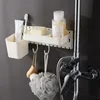 Hooks & Rails Nordic Style Plastic Pegboard Shelf Punch-free Household Accessories For Kitchen Bathroom Weighing Strong