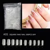 Faux Ongles Extension Plein/Demi Couverture Faux Ongles Conseils Couleur Naturelle Stiletto Cercueil Ballet Art 500pc Prud22