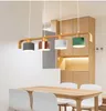 Lampes suspendues Style nordique lumières en bois avec abat-jour en métal pour salle à manger lampe suspendue en bois Luminaire de cuisine DecorPendant