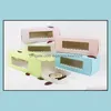 5 couleurs longue boîte de boulangerie en carton pour gâteau rouleau boîtes suisses emballage de biscuits W9273 livraison directe 2021 emballage bureau école affaires Indu