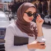 Vêtements ethniques Casual Premium Cotton Jersey Hijabs Musulman Headwrap Afrique Femmes Turban Cravate Long Châle WrapEthnic