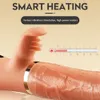 Handheld aquecimento vibrador vibrador lambendo clitóris estimular orgasmo feminina telescópica swing g masturbador sexy brinquedos