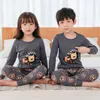 Zimowa odzież sutowa dla dzieci Pijamas Pijamas Infantil 100 bawełniana jesienna piżama piżamę