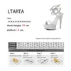 Sandals Women's Word Belt Summer Fashion All-match Net Red Sexy High Heels Stilettos 13cm Heel 3cm Platfrom LFDSandals