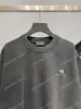 22SS Mannen Ontwerpers T-shirt Polo Letter Borduurwerk Korte Mouw Man Crew Neck Streetwear Gray White Black Xinxinbuy XS-L
