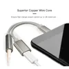 USB-C To 3.5 AUX Audio Cables 2in1 USB Type C-3.5mm Jack Audio-Splitter Earphone Cable Charging Adapter Phone Accessory