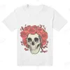 Maglietta da design da uomo stampato cranio maglietta estiva magliette hip hop uomini donne donne a maniche corte bianche magliette size s-xxl