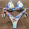 Vikinii ros röd biquinis kvinnlig baddräkter sexig push up baddräkt kvinnor bikinis halter beachwear badare baddräkter 220408