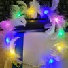 LED Lichtgevende Veer Krans Hoofdband voor Feestdecoratie Licht Up Haarband Slingers Bruiloft Verjaardagscadeautjes GWA13384