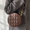 Haute qualité losange chocolat carré rond gâteau sac à main femme mode coréenne une épaule messager taille sac 220630