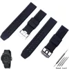 Watch Bands Accessories Men Suitable For 23mm Silicone Sports Strap 3051 3050 3080 4420 8800 Metal Button Hele22