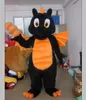 2022 Costume de mascotte de dragon noir d'Halloween de qualité supérieure Animal de bande dessinée en peluche Personnage de thème d'anime Taille adulte Carnaval de Noël Fête d'anniversaire Fantaisie Outfit