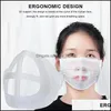 24 -часовой корабль 6 стилей 3D Sile Mask Cracket Crackte Gipstick Защита Подставка Внутренняя поддержка для улучшения дыхания плавно маски