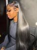 360 peruca frontal de renda perucas de cabelo humano reto pré -arrancadas para mulheres negras Cabelo Remy Brasileiro