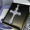 Iced Out Cross Pendant Necklace Mens Hip Hop Necklace Jewelry Womens Sweater Chain Necklaces