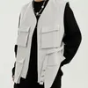 Herenvesten mannelijke streetwear hiphop functie vest jas waastcoat heren meerdere zakken lading mouwloze jas