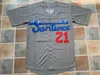 XFLSP GLAC202 21 Roberto Clemente Brooklyn Dogers 42 Jackie Robinson Baseball Jersey Double Stitched Name and Number In Stock Fast Shipping