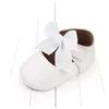 Nyfödda babyskor tjej klassisk bowknot gummi sula antislip pu klänningskor första vandrare småbarn crib skor gc1380