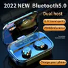TWS TG01 Bluetooth 5.1 écouteurs boîte de charge casque sans fil 9D stéréo sport casques étanches avec appel Microphone