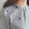 Frühling Sommer Fashion Solid Baumwolle Shirts Stickerei Gestreiften Stehkragen Frauen Bluse Plus Größe Blusen Feminina 100F 220402