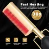 Hair Straightener Flat Irons Straightening Brush Heating Comb Hair Straight Styler Corrugation Curling Iron Hair Curler Comb 220601385217