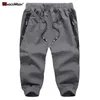 MAGCOMSEN Men's Joggers Sweatpants 3/4 Summer Casual Gym Fitness Trousers Zip Pockets Workout Track Pants Tracksuit Bottoms Men 220330