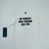 T-shirts pour hommes Fla Number Nine 06ss Slogans T-shirt à manches courtes Palace Guiyu Archive the Soloist1