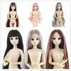 30 سم BJD DOLL 20movable مفاصل لطيفة جميلة متوسطة طويلة شعر مستعار عالمي عالمي عارية العيون ثلاثية الأبعاد لباس واقعية الفتاة DIY لعبة 220525