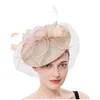 Berretti Donne Ragazze Maglia Fascinators Cappello Cocktail Party Fascia per capelli Copricapo Eleganti Fascinators da sposa Berretti