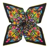 Luxemerk 100 twill zijden sjaal multicolor paarden vierkant ontwerp print kerchief vrouw nek sjaal wraps echarpe