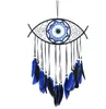 Blue Dreamcatcher Wall Art Decoration Good Luck Charm Eye Dream Catcher for Wall Decor Home Offices Living Spaces