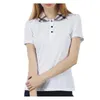 2022 Luxury Europe Paris Donna Polo Beluringt Camicie Manica corta Casual Cotone Stampa Plaid Lettera Donna 100% Cotone Polo T Shirt All'ingrosso Nero Rosso Bianco Top S-XXL