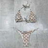 Serytee Sexy estampado Patchwork Bikini 2022 mujeres Push Up espalda descubierta vendaje traje de baño brasileño triángulo traje de baño